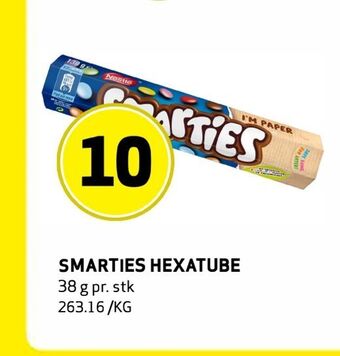 Bunnpris Smarties hexatube tilbud