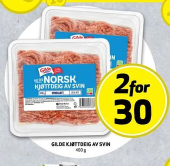 Bunnpris Gilde kjøttdeig av svin tilbud