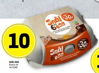 Bunnpris Snål egg tilbud