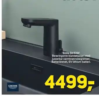 Megaflis Grohe Get E 6V tilbud
