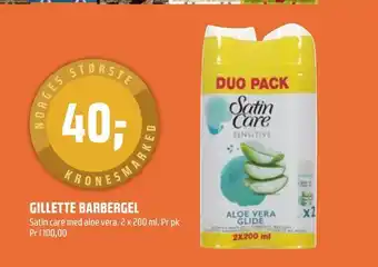 Coop Obs Gillette barbergel tilbud