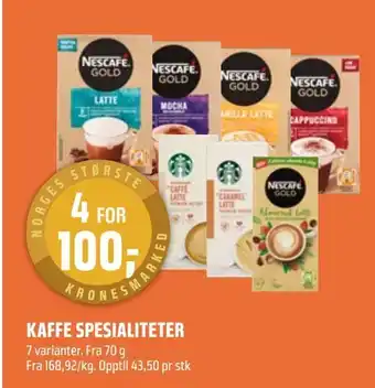 Coop Obs Kaffe spesialiteter tilbud