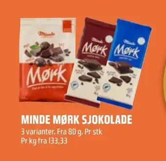Coop Obs Minde mørk sjokolade tilbud