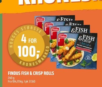Coop Obs Findus fish & crisp rolls tilbud