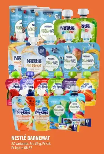 Coop Obs Nestlé barnemat tilbud