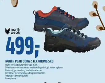 Coop Obs North peak odda 2 tex hiking sko tilbud
