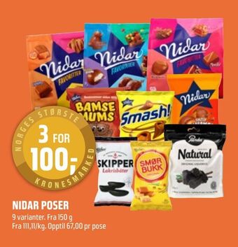 Coop Obs Nidar poser tilbud
