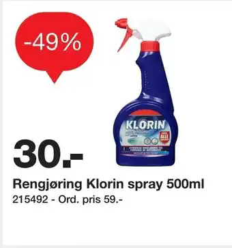 Staples Rengjøring Klorin spray 500ml tilbud