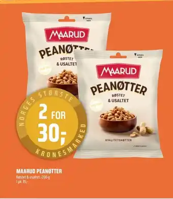 Coop Obs Maarud peanøtter tilbud