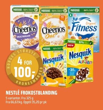 Coop Obs Nestlé frokostblanding tilbud