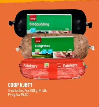 Coop Obs Coop kjøtt tilbud