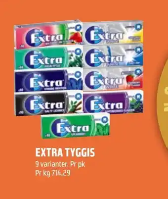 Coop Obs Extra tyggis tilbud