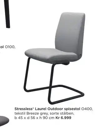 Møbelringen Stressless® Laurel Outdoor spisestol tilbud