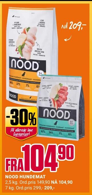 Europris Nood hundemat tilbud