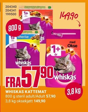 Europris Whiskas kattemat tilbud