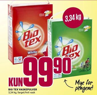 Europris Bio tex vaskepulver tilbud