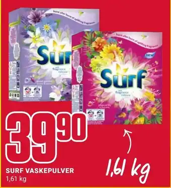 Europris Surf vaskepulver tilbud