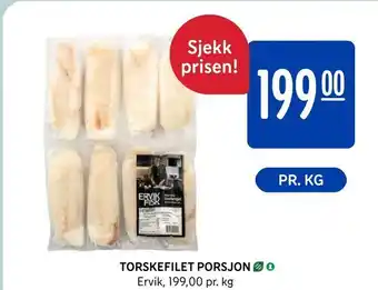 Rema 1000 Torskefilet porsjon tilbud