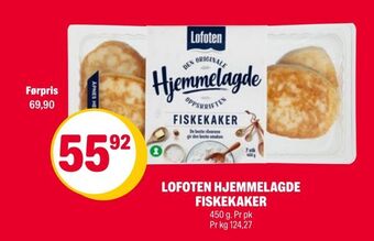 Coop Extra Lofoten hjemmelagde fiskekaker tilbud