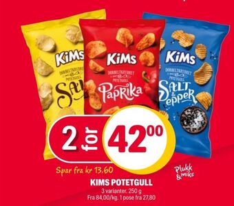 Coop Extra Kims potetgull tilbud