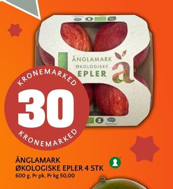 Coop Mega Änglamark økologiske epler 4 stk tilbud
