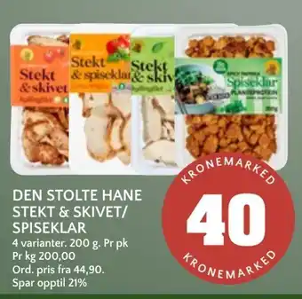 Coop Mega Den stolte hane stekt & skivet/ spiseklar tilbud