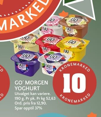 Coop Mega Go' morgen yoghurt tilbud