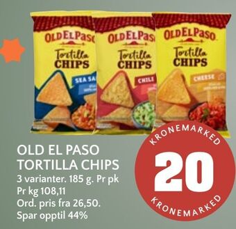Coop Mega Old el paso tortilla chips tilbud