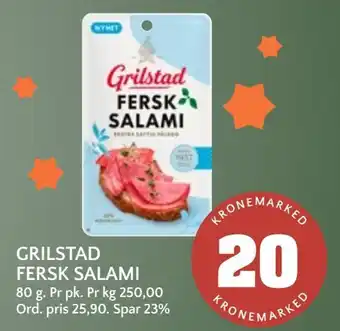 Coop Mega Grilstad fersk salami tilbud