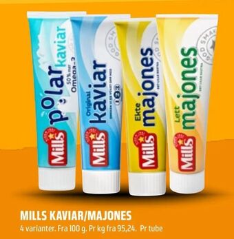 Coop Obs Mills kaviar/majones tilbud