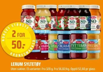 Coop Obs Lerum syltetøy tilbud