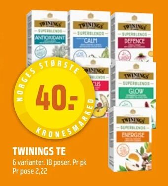 Coop Obs Twinings te tilbud
