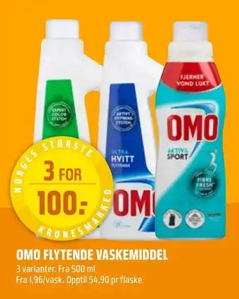 Coop Obs Omo flytende vaskemiddel tilbud