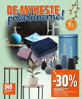 Coop Obs Mjuk håndklær, kluter og baderomsartikler tilbud