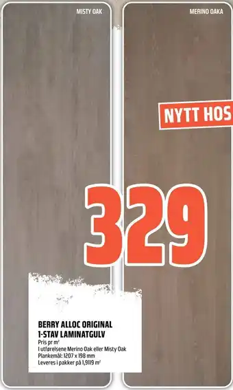 Coop Obs Berry alloc original 1-stav laminatgulv tilbud