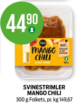 Kiwi Svinestrimler mango chili tilbud
