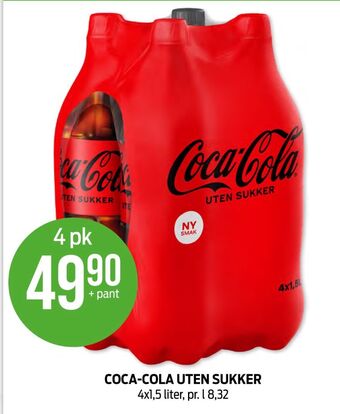 Kiwi Coca-cola zero brus tilbud
