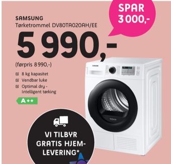 ELON Samsung tørketrommel tilbud