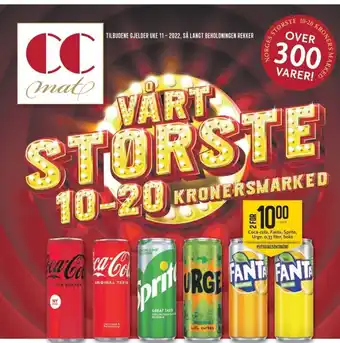 CC Mat Coca-Cola, Fanta,Sprite tilbud