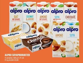 Coop Obs Alpro soyadrikk tilbud