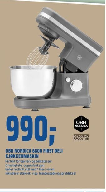 Coop Obs Obh nordica kjøkkenmaskin tilbud
