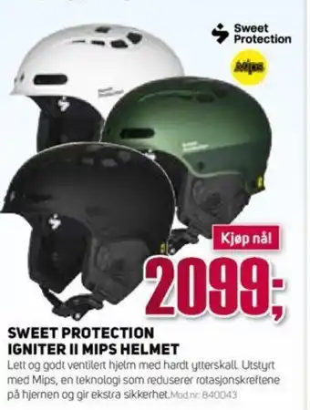 Sport 1 Sweet Protection Igniter II Mips Helmet tilbud