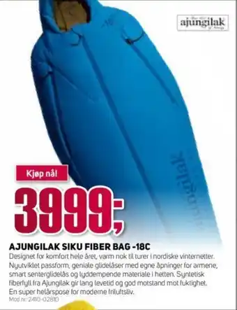 Sport 1 Ajungilak Siku Fiber Bag-18C tilbud