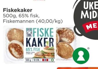 Meny Fiskekaker tilbud