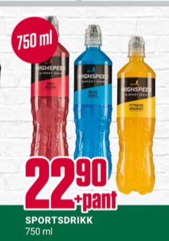 Europris Highspeed energidrikk tilbud