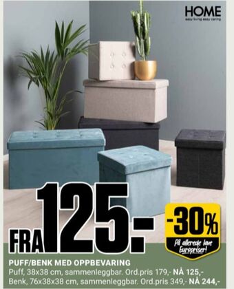 Europris Home puff tilbud