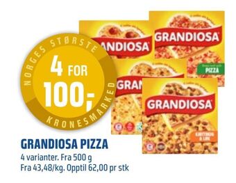 Coop Obs Grandiosa pizza tilbud