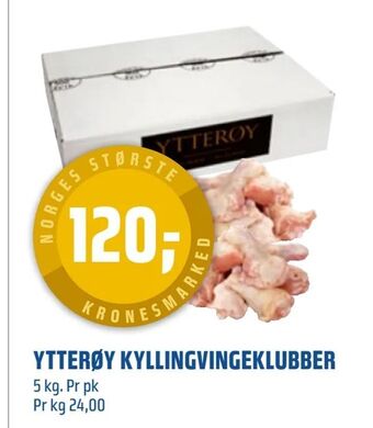 Coop Obs Ytterøy kyllingvingeklubber tilbud