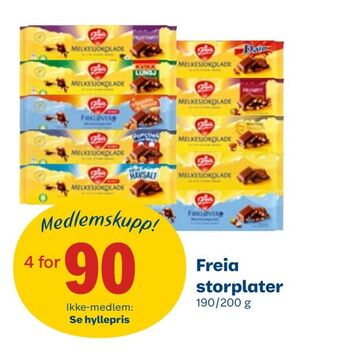 Coop Obs Freia storplater tilbud