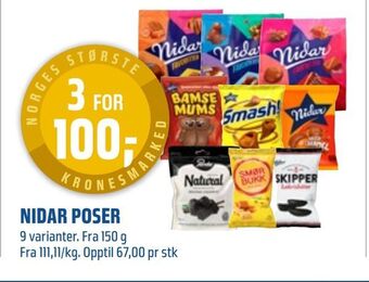 Coop Obs Nidar poser tilbud